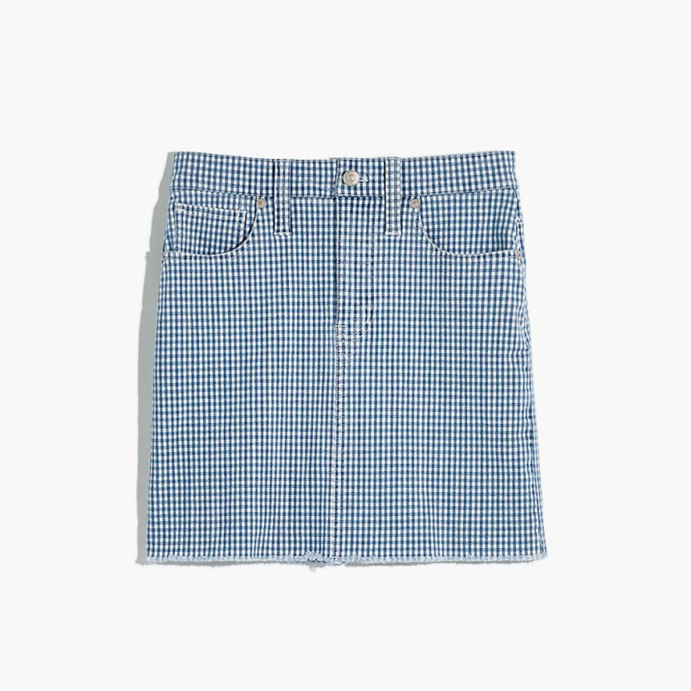 Madewell Gingham Mini Skirt
